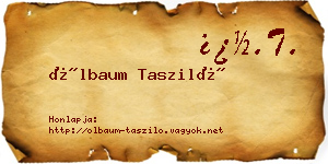 Ölbaum Tasziló névjegykártya
